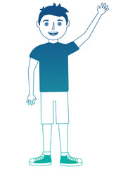 young man celebrating avatar vector illustration design