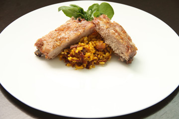 Pork ribs, Baião de dois, São Paulo, Brazil