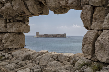 Maiden's Castle, Landscape of Kız Kalesi located in Mersin ,Turkey