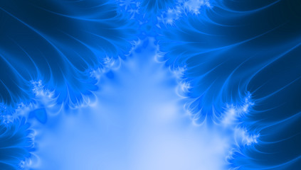 Fototapeta na wymiar Blue marina colors background with waves , copy space