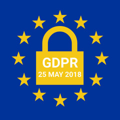 GDPR symbol illustration