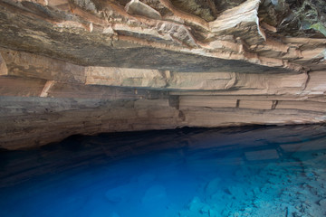 Gruta Azul in Chapada da Diamantina - Bahia Brazil