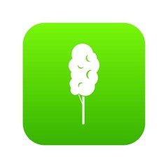 Tall wood icon digital green for any design isolated on white vector illustration