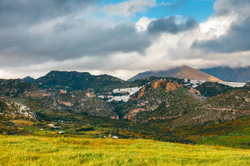 Fototapeta na wymiar Beautiful landscape of Sierra Crestelina in Andalusia, Spain