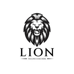 Lion head icon - Vector illustration