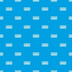 Wagon pattern vector seamless blue repeat for any use