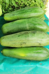 fresh papaya for cooking at street food