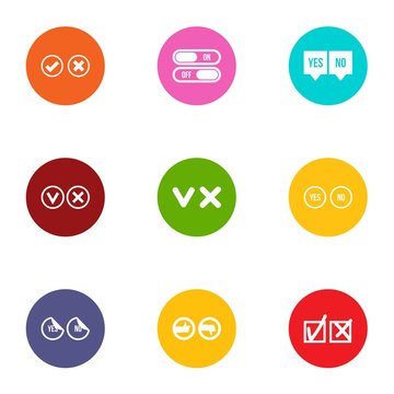 Selection icons set. Flat set of 9 selection vector icons for web isolated on white background