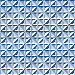 Seamless abstract geometric pattern background in tones of blue