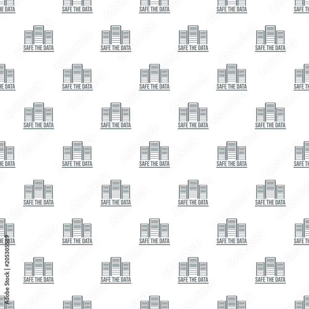 Poster safe the data pattern vector seamless repeat for any web design