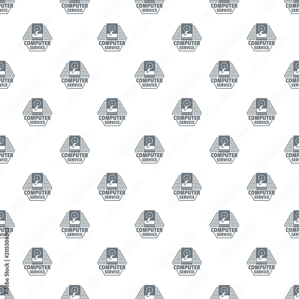 Poster Computer service pattern vector seamless repeat for any web design