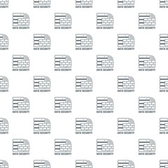 Data security pattern vector seamless repeat for any web design