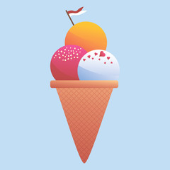 Ice cream theme image