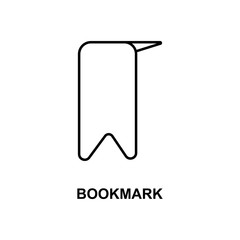 bookmark icon. Element of simple web icon with name for mobile concept and web apps. Thin line bookmark icon can be used for web and mobile