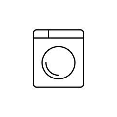 washing machine icon. Element of simple travel icon for mobile concept and web apps. Thin line washing machine icon can be used for web and mobile