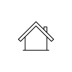 house icon. Element of simple travel icon for mobile concept and web apps. Thin line house icon can be used for web and mobile