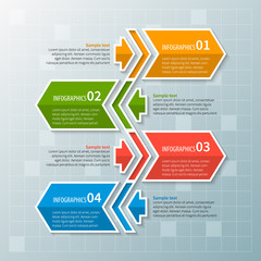 Abstract 3D Paper Infographics