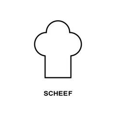 chef hat icon. Element of simple web icon with name for mobile concept and web apps. Thin line chef hat icon can be used for web and mobile