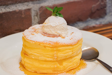 ふわふわのパンケーキ