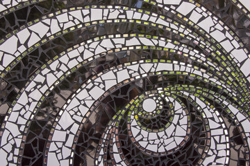  Spiral shaped tile artwork