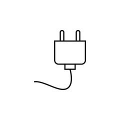 Obraz premium electric plug icon. Element of simple web icon with name for mobile concept and web apps. Thin line electric plug icon can be used for web and mobile