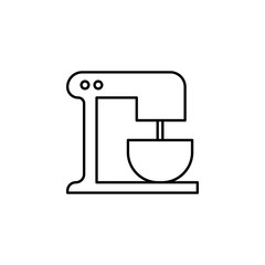 mixer icon. Element of simple web icon with name for mobile concept and web apps. Thin line mixer icon can be used for web and mobile