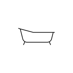 bath icon. Element of simple web icon with name for mobile concept and web apps. Thin line bath icon can be used for web and mobile