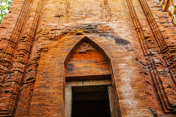 Twin towers - an ancient architecture of Cham, Quy Nhon, Viet Nam