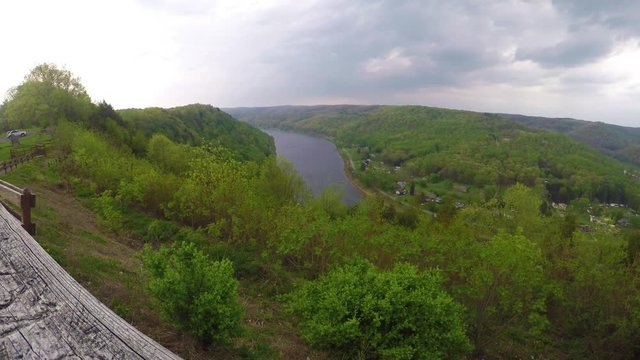 East Brady Pennsylvania - As seen near Brady's Bend  - Timelapse