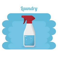 splash bottle laundry service vector illustration design