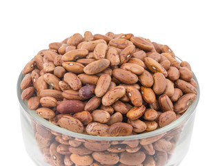 Red Kidney Beans Also Know as Azuki Beans or Rajma Seeds isolated on White Background