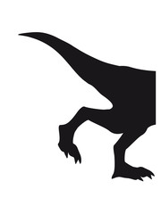 halb h&auml;lfte hinten beine rennen laufen silhouette schwarz umriss t-rex b&ouml;se br&uuml;llen tyranosaurus rex gef&auml;hrlich fressen dino dinosaurier saurier clipart comic cartoon design