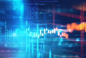 abstract defocus digital technology background