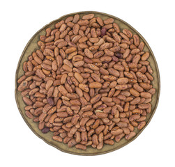 Red Kidney Beans Also Know as Azuki Beans or Rajma Seeds isolated on White Background