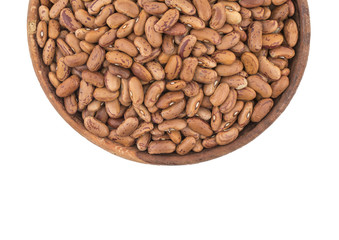 Red Kidney Beans Also Know as Azuki Beans or Rajma Seeds isolated on White Background