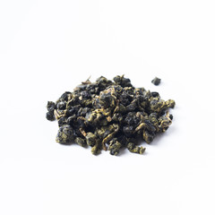 Asia culture and design concept - fresh taiwan oolong tea dry bud