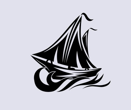 Ship Icon Logo, art vector design