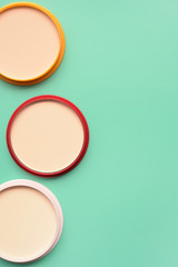 collection of make up and cosmetic beauty products arranged