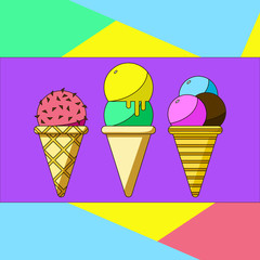 Summer food illustration.