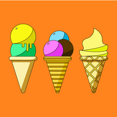 Summer food illustration.