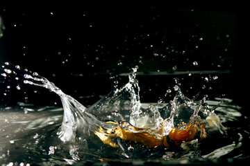 Infused Lemon drink as background