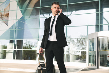 Handsome businessman dressed in suit