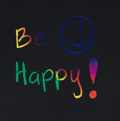 Be happy smile message