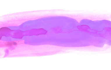 multilayer strip of watercolor. ready design for postcards, banners, web. on a white background