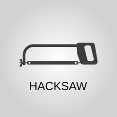 Hacksaw icon. Hacksaw symbol. Flat design. Stock - Vector illustration