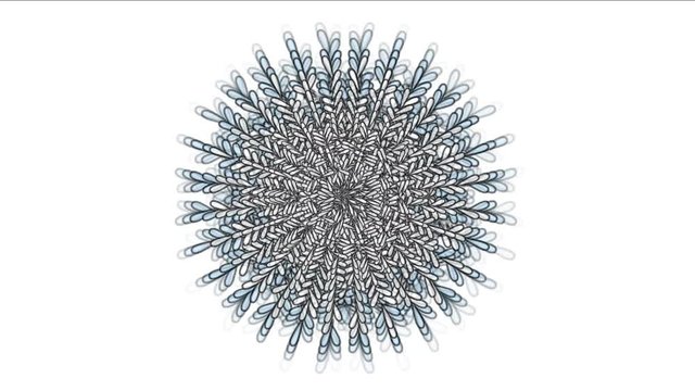 4k Feather flower kaleidoscope design fireworks geometric pattern,oriental religion texture,fractal art weaving petal bloom matrix particle background.
