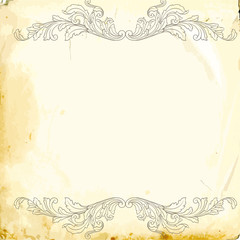 Vector baroque of vintage elements for design. 