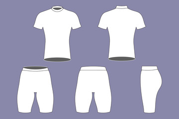 Cyclist sportswear 031, Sportive basic black and white