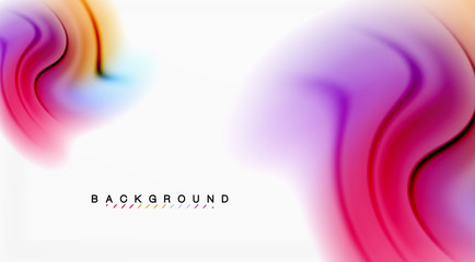 Swirl fluid flowing colors motion effect, holographic abstract background