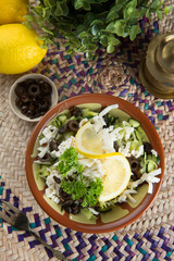 arabic salad with background